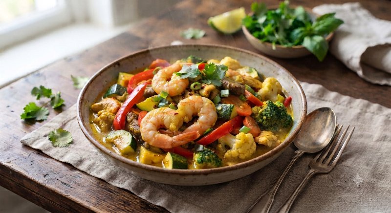 Tigrie krevety Curry