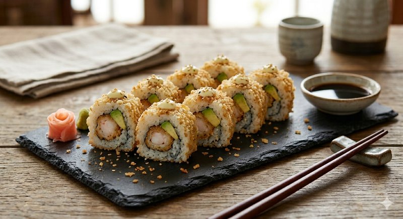 Ebi Tempura Rolls (krevety)
