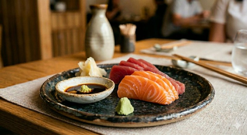 Abari sashimi (losos + tuniak)